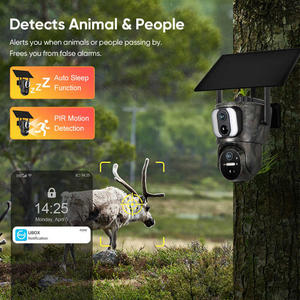 Wistino ubox 6mp hd לוח סולארי אבטחה חיצוני ccctv מצלמת טלוויזיה האחרונה ptz 4g wifi שמש מופעל רשת טכנולוגית cmos חיישן cmos - Product Image 3