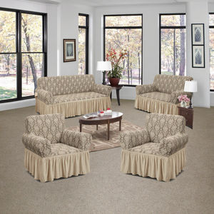 Vendita calda moderna con motivo a fiori freschi Jacquard elastico 3211 perfetta vestibilità sezionale tessuto antigraffio per gatti/cani - Product Image 1