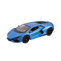 Modelo de Superauto Galaxy Glitter de Aleación Fundida a Presión a Escala 1/32 con Puertas de Tijera, Capó Abrible, Alerón Ajustable y Sonido y Luz