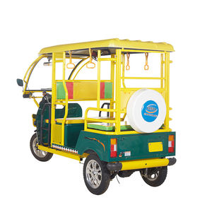 QSD untuk India Model <span class=keywords><strong>4</strong></span> penumpang kursi sepeda motor sepeda roda tiga elektrik 3 roda mobilitas becak otomatis - Product Image 4