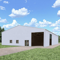 Almacén de Metal prefabricado de diseño Lignshan, Kit de construcción de estructura de acero de bajo costo, cobertizo para uso en taller a la venta