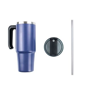 17oz 20oz 30oz Insulated Mug Tumbler Stainless Steel Stemless Wine <b>Reusable</b> Coffee Travel <b>Cup</b> With Lid And Straw - Product Image 4