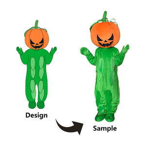 カスタム大人漫画キャラクターマスコット衣装コスプレパーティー用卸売ハロウィーンパーティーかぼちゃマスコット衣装 - Product Image 3