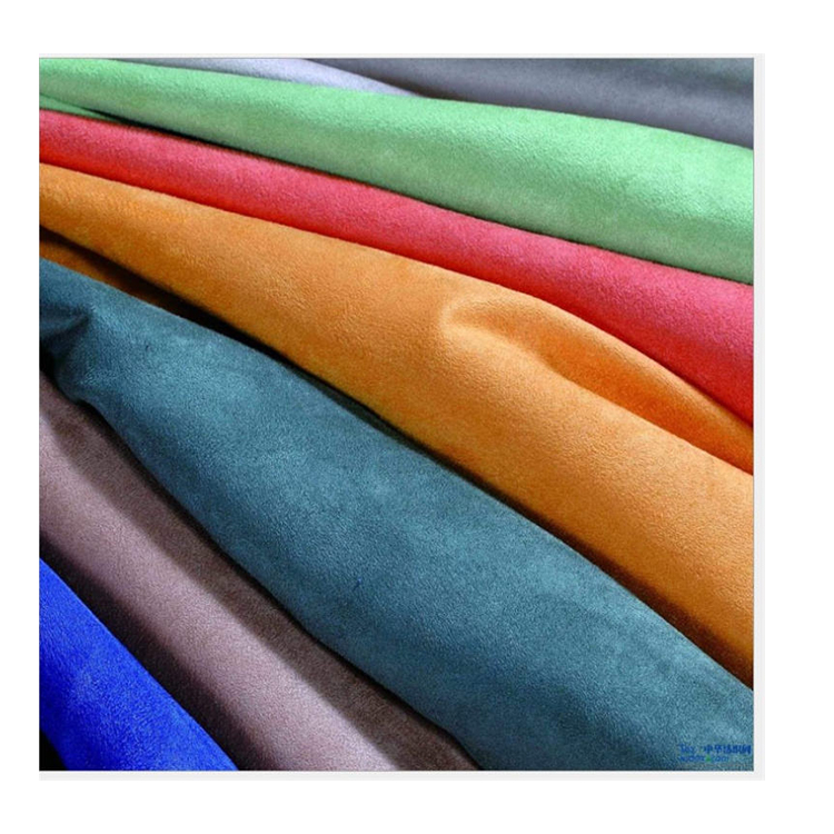 100% polyester daim non extensible microfibre micro daim tissu d'ameublement pour vêtements hometextile