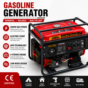 Générateur d'essence portable silencieux POWERAC 3-10KW / 230V 4 temps / Réservoir 15L / Garantie 2 ans / Alimentation de secours domestique - Product Image 4