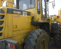 Gebrauchte k-omatsu wa100-3 Radlader, niedriger Preis gebrauchte k-omatsu Radlader wa100-3