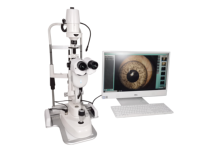 Lámpara de Hendidura Digital SL-F5D con Sistema de Imagenología HD para Examen del Segmento Anterior del Ojo