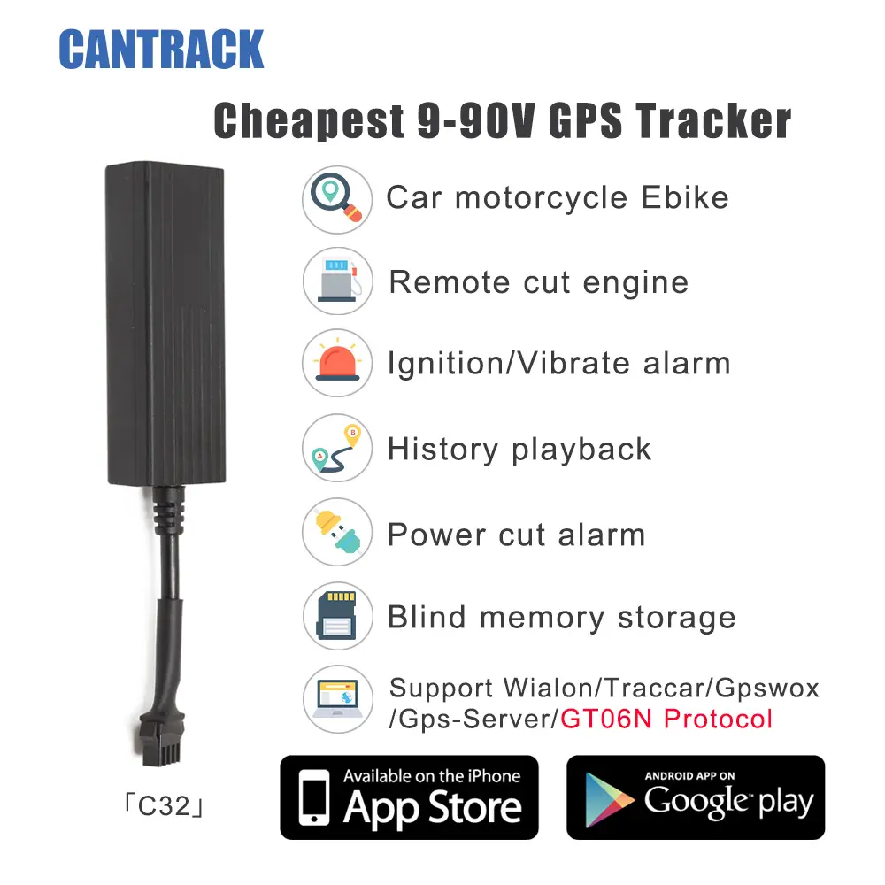 Rastreador GPS para automóvil con motor remoto SMS corte alarma de motocicleta con GPS