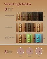 Étagère d'angle avec éclairage LED, décoration en bois naturel écologique pour votre maison, convient au salon, à la chambre à coucher, au bureau