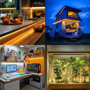 ไฟ LED 3V 5V 2835 แถบแสง LED ขนาด 5 มม. 8 มม. แบบมีกาวในตัว ใช้พลังงานจากแบตเตอรี่ USB สำหรับตกแต่งภาพวาด ไฟกลางคืน - Product Image 6
