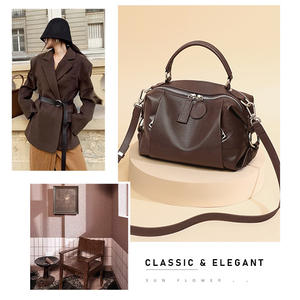 Premium Top Layer Cowhide <b>Leather</b> Women's Shoulder bag <b>Large</b> Capacity Genuine <b>Leather</b> Cross Body <b>Handbag</b> Hand-held Mother Bag - Product Image 4