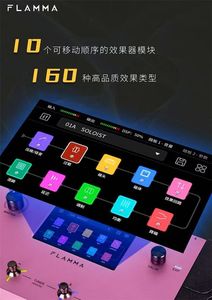 Unité d'effets de guitare électrique <span class=keywords><strong>FLAMMA</strong></span> FX-200 avec interface tactile Haut-parleur Fabriqué dans le Hunan Métal et plastiques - Product Image 6
