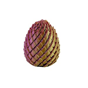 Ensemble d'œufs de dragon rouge vif imprimés en 3D, boule transformable de petite taille 4,8x4,8x5,7, jouet de décompression pour enfants et adultes - Product Image 1
