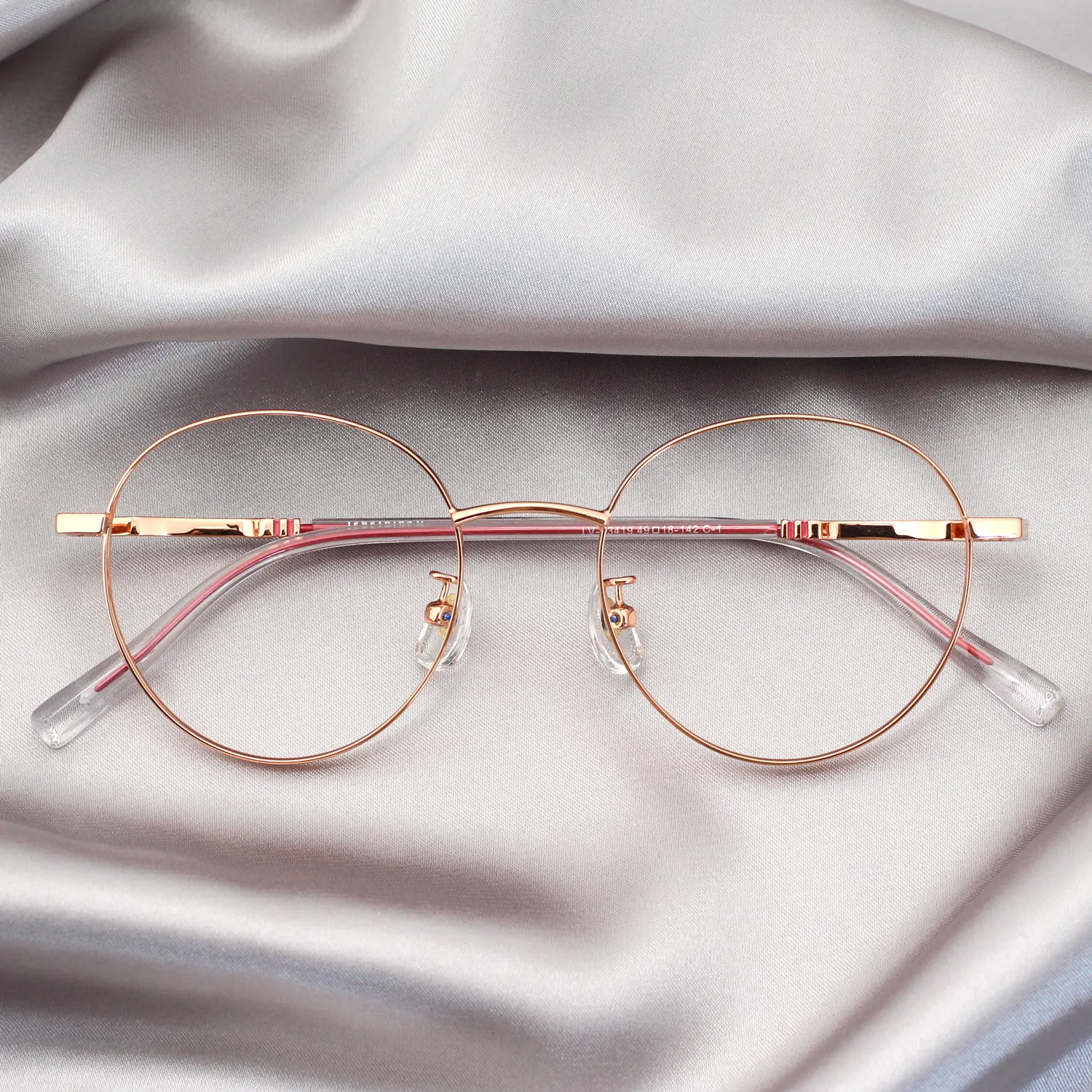 83419 Wholesale Luxury Vintage Classic Women Round Eye Glass Frames Glasses Metal Optical Eyewear Eyeglasses Frames