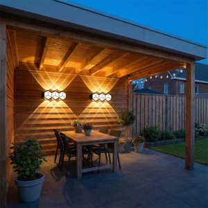 Stylish Hexagonal Wall <strong>Light</strong> <strong>Fixture</strong> Providing Directional Illumination for Various Spaces 3W 6W 9W 12W - Product Image 2