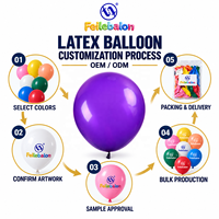Ballons en latex bleu marine et rouge en gros, 12 pouces, 100 unités, CE/EN71/BSCI, OEM/ODM pour anniversaires, baby showers et fournitures de fête