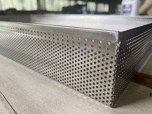Stainless Steel <b>Wire</b> Mesh Perforated Baking Tray Sheet,bun Pan Sheet,used for Oven with Trolley - Product Image 4