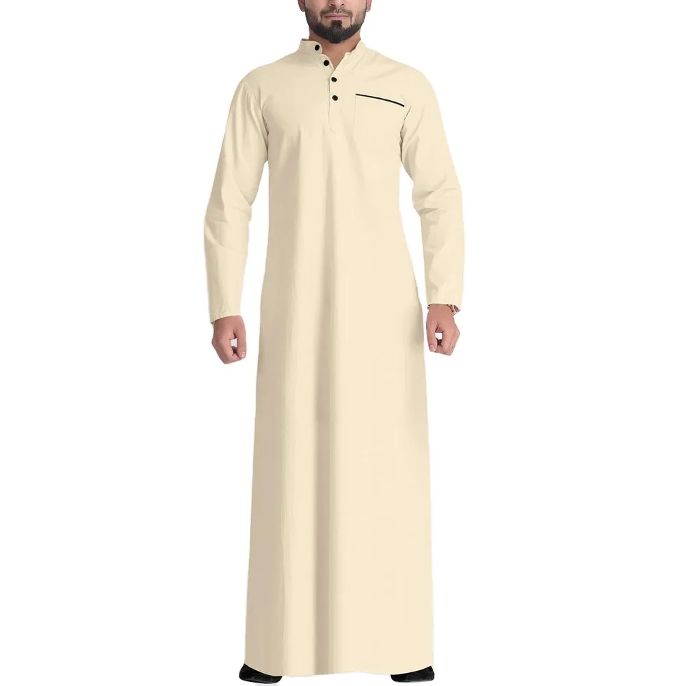 Harmain Thobe Islamic Men Thobe Al Daffah Thobes Islamic Daffahカスタマイズされた高品質の男性用ジュバ