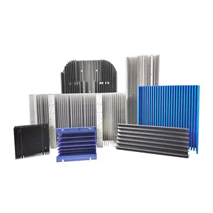 Dissipateur thermique en alliage d'aluminium, Extrusion personnalisée, 300mm, pièces de machines, radiateur, offre spéciale