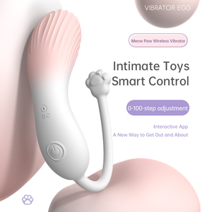 Jouet sexuel contrôlé par application, vibrateur en forme de patte de chaton, vibrateur G-spot, œufs vibrants pour femme, jouet amusant pour les jeux sexuels en couple, rechargeable - Product Image 3