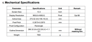 Schnelles E-Ink-Display 13,<span class=keywords><strong>3</strong></span> Zoll, 960x680 E-Ink-Bildschirmauflösung - Product Image 2