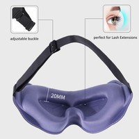 Masker Tidur 3D & Penutup Telinga Tanpa Tekanan, Penutup Mata 100% Gelap untuk Pria & Wanita, penutup mata nyaman untuk tidur malam