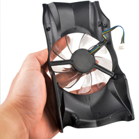 Ventilateur de refroidissement de carte graphique T129215DU (AF786dR) à roulement fluide 4 broches DC12V 0.50A pour boîtier d'ordinateur compatible GTS450/GTS450SE/D5