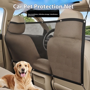Có thể gập lại dày chống xước hàng rào an toàn phía sau xe Pet cách ly <span class=keywords><strong>Net</strong></span> cho chó ngăn ngừa Lang Thang & ảnh hưởng đến lái xe - Product Image 2