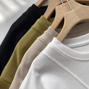 Camiseta Corta Personalizada con Diseño de Corte y Confección, Camiseta de Algodón para Mujer, Camisetas de Sublimación al por Mayor, Camiseta Básica de 250 g/m² para Mujer - Product Image 2