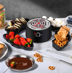 Máquina para Hacer Smores y Olla para Fondue Eléctrica 2 en 1, Kit de Smores de Mesa para Interiores con 4 Tenedores para Asar, 4 Bandejas Desmontables - Product Image 5