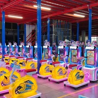 Petit vélo pour enfants en plastique, à monnayeur, à conduite individuelle, équipement de divertissement pour les enfants de 3 ans et plus