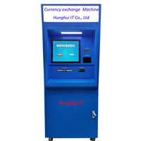 Máquina de intercambio de efectivo con pantalla táctil para vestíbulo, dispositivo de cambio de dinero en efectivo, ATM, máquina de cambio de moneda externa a la venta con software sin conexión compatible
