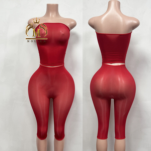 <span class=keywords><strong>Abbigliamento</strong></span> Sexy da <span class=keywords><strong>Donna</strong></span>, Top Trasparente in Rete e Leggings Abbinati, Set Due Pezzi Sexy <span class=keywords><strong>Vintage</strong></span>, <span class=keywords><strong>Abbigliamento</strong></span> Estivo Femminile - Product Image 3