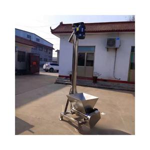 Vite tubolare coclea elevatrice macchina di trasporto a polvere secca coclea alimentatore a spirale trasportatore con tramoggia inclinata - Product Image 6