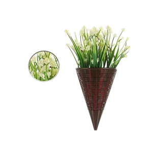 Panier de fleurs en soie Style moderne Décoration écologique pour hôtel Fleurs artificielles Décoration intérieure extérieure pour la maison - Product Image 1