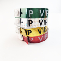 Usine en gros Promotion activité événements et fête personnalisé PVC vinyle Bracelet VIP bracelet