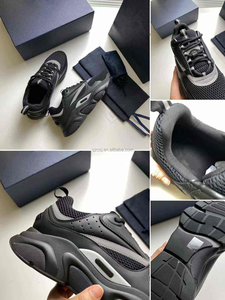 Zapatillas de deporte B22 de cuero genuino de lujo de diseñador, zapatos deportivos de entrenamiento con cordones transpirables, antideslizantes, cómodos para uso en primavera e invierno - Product Image 5