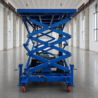 Table élévatrice à ciseaux compacte sans entretien avec système de chaîne rigide, hauteur personnalisable 2000mm-5000mm