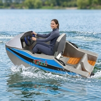 Bateau à moteur électrique 72V EPP, mini jet-boat à batterie, monoplace, jet-boat de dérive, résistant aux chocs, bateau de sport nautique