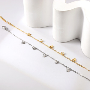 <b>Shell</b> Charm <b>Bracelet</b> For Women Gold Plated With Crystal Bezel Setting Fashion Jewelry Gift Accessory - Product Image 2