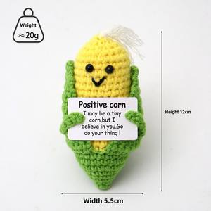 Ornements artisanaux en <span class=keywords><strong>crochet</strong></span> de tournesol pour la Saint-Valentin, motifs abeille en fil fait main, pour le soutien émotionnel et l'encouragement - Product Image 4