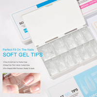 Offre Spéciale – 504 faux ongles en gel souples, couvrance totale, longs, avec étiquette personnalisée