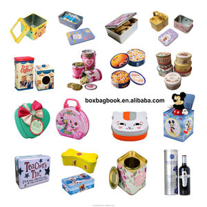 Boîte en fer blanc rectangulaire vide à charnières, forme livre, pour bonbons, chaussures, chaussettes, t-shirts, cravates, pantalons, baume à lèvres, thé rouge, en mini-boîte en fer blanc - Product Image 6