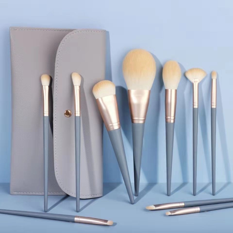10 pieces of Blue brushes + envelope bag