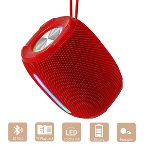 Loa không dây di động LED ánh sáng RGB TWS Kết nối FM U-disk TF thẻ loa siêu trầm Stereo rảnh tay âm nhạc loa - Product Image 2