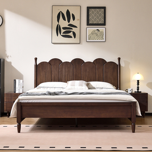 Premium Chinese Oak Solid Wood <b>Queen</b>/California King <b>Storage</b> <b>Bed</b> Adjustable Height Eco-Friendly Modern Design Zy881 Eco-Friendly - Product Image 2