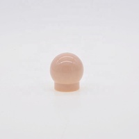Flacon de parfum en verre rose de luxe de 50 ml, nouveau design féerique, avec bouchon rond, fabrication en usine, étiquette privée personnalisée, vente en gros en vrac
