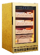 Humidor à cigares de petite taille Nuelead NE-101 avec contrôle de température constant, porte en verre amovible et étagères en cèdre - Product Image 6