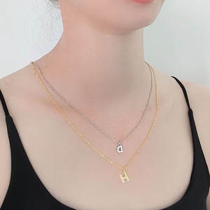 ट्रेंडी रचनात्मक डिजाइन लोकप्रिय infendzirconia 26 अंग्रेजी अक्षर आकर्षण रेट्रो पेंडर हार फैशन शैली गहने - Product Image 3