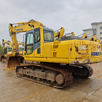 Excavatrice sur chenilles hydraulique Komatsu PC210-8 d'occasion de 21 tonnes, machine de construction d'occasion pour les projets miniers et de terrassement
